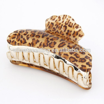 hot sexy top selling home leopard print fancy plastic decorative hair claw